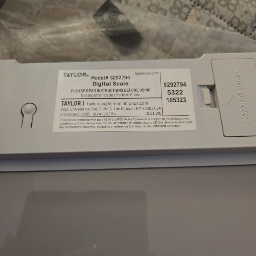 Digital‎ Glass Bathroom Scale Gray/Silver - Taylor